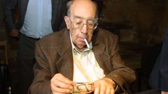 Ant�n Tovar, cuando recibi� el premio  Celanova, Casa dos Poetas 