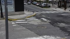 Se�alizaci�n horizontal con falta de una mano de pintura