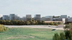 Recreación del aspecto que tendrá el monte Mero cuando se urbanice y construya