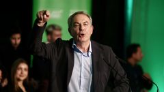 Jos� Luis Rodr�guez Zapatero, durante un mitin de las elecciones andaluzas.