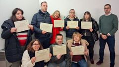 Amicos entreg� los diplomas a once alumnos del curso de atenci�n al cliente en entornos aeroportuarios, una iniciativa de su proyecto OnBoarding financiada por Enaire

