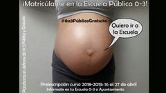 Campa�a para fomentar la matriculaci�n en las escuelas p�blicas de 0 a 3 a�os en el Principado.Campa�a para fomentar la matriculaci�n en las escuelas p�blicas de 0 a 3 a�os en el Principado