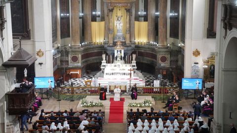 El Papa Le�n XIV mantiene un encuentro eclesial con las entidades de caridad y asistencia diocesana en la Iglesia de San Agust�n, ubicada en el barrio de El Raval.