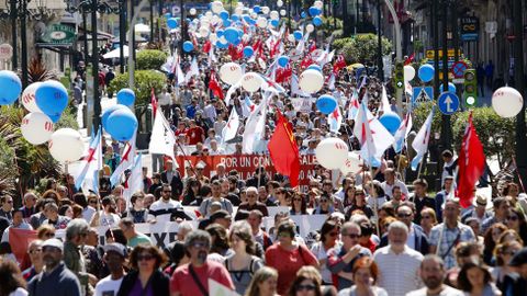 Manifestación de la CIG en Vigo