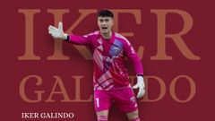 Montaje realizado por el Pontevedra con el nuevo fichaje de Iker Galindo