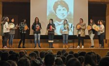 O mal tempo obrigou a trasladar parte dos actos de Padr�n en homenaxe a Rosal�a ao auditorio. 