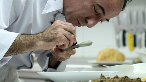 Jose Antonio Campoviejo, dueo y cocinero del restaurante El Corral del Indianu