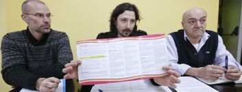 Philippe Le Gall, Alfonso Mu�oz y Suso D�ez presentaron la plataforma musical. 