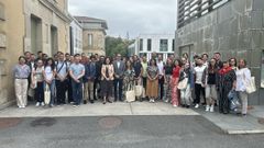 Alumnado del curso de tecnologas aplicadas a la industria 4.0, en una foto tomada este lunes