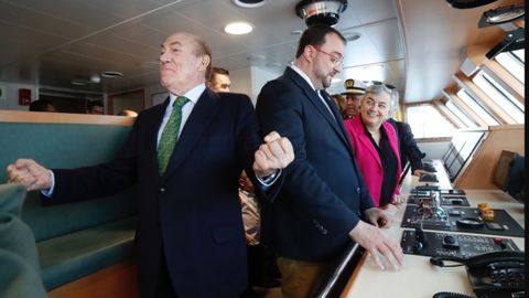  Antonio Su�rez; el presidente del Principado, Antonio Su�rez; y la alcaldesa de Gij�n/Xix�n, Ana Gonz�lez.