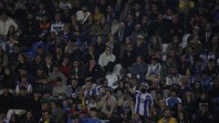 La afici�n del D�por, durante un partido en Abanca Riazor.