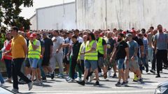Manifestaci�n del metal en Ferrol