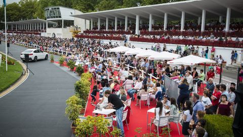 Ambiente en el Concurso de Saltos Internacional Oficial de Gijn, en una imagen de archivo