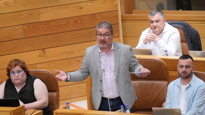 Óscar Insua, diputado del BNG, en el Parlamento