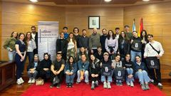 Os participantes no programa de voluntariado europeo foron recibidos pola corporaci�n municipal de Cambados