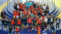 La selecci�n espa�ola celebra su triunfo en la final del Mundial 2026 en Nueva York