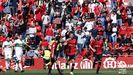 Los jugadores del Mallorca celebran un gol al Elche