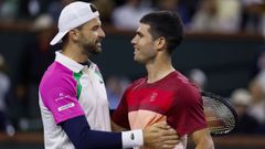 Grigor Dimitrov y Carlos Alcaraz, en una imagen de archivo.