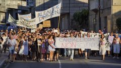 Manifestaci�n en Carballeda de Avia contra el proyecto de fusi�n municipal con Ribadavia.