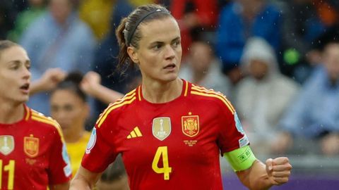 Irene Paredes, en el encuentro de la selección ante Bélgica.