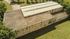 Imagen en la que se aprecian las actuales cubiertas del inmueble