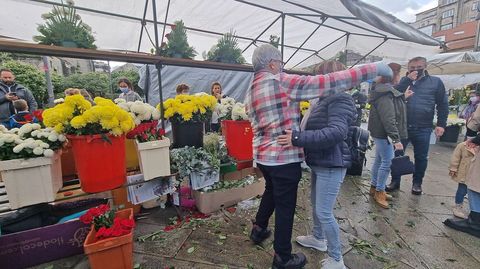 Mercado de las flores de difuntos en la Ferrera