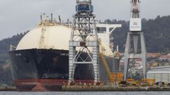 La mitad de los buques reparados este a�o en la r�a fueron gaseros