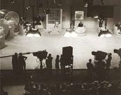 Imagen de la grabaci�n del programa suspendido, que como todos entonces ten�an un gran �xito.