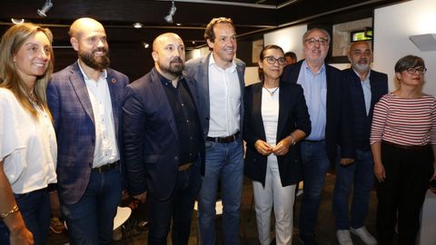 Marc Pons, cuarto por la izquierda, en una charla en Galicia en junio del 2022, un mes antes de cesar como jefe de Gabinete del Ministerio de Transici�n Ecol�gica.