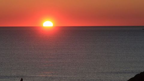 Atardecer en la ría de Arousa desde A Lanzada.