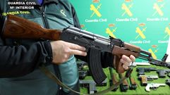Armas retiradas del mercado negro por la Guardia Civil
