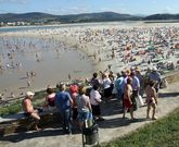 El pasado d�a de Santiago en Foz se calculan m�s de 27.000 personas por el consumo de agua. 