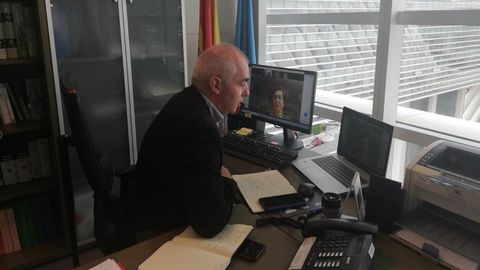 El director xeneral de Pol�tica Lling��stica, Ant�n Garc�a