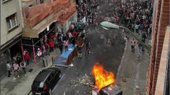 Hinchas del Athletic causan incidentes en Bilbao en la previa de la final de la Copa del Rey
