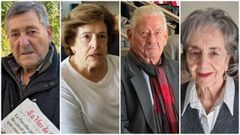 Cuatro constituyentes gallegos. De izquierda a derecha, Jos Rivas, diputado por Pontevedra; Elena Moreno, diputada por Pontevedra; Jos Manuel Couceiro, diputado por A Corua; y Nona Ins Vilario, diputada por A Corua.