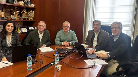 Un momento de la reunión de trabajo mantenida entre los representantes de las entidades supramunicipales