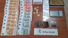 Dinero y droga intervenidos