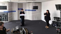 La gerente del Sespa, Concepci�n Saavedra, durante una rueda de prensa online