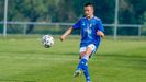 Osky, en un partido con el juvenil A del Oviedo