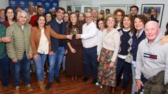 Pincho de Navidad de la agrupacin local del Partido Popular de Cambados, con presencia del presidente provincial del PP y tambin de la Deputacin, Luis Lpez