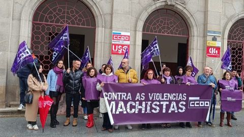 Concentracin de Comisiones Obreras por el 25N, en Ourense