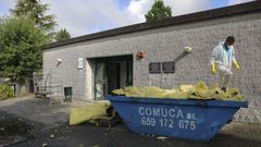 Peregrinos y obras en el complejo hostelero del Monte do Gozo