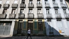 Casa cerradas en el barrio de A Milagrosa
