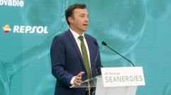 El presidente de Navantia, Ricardo Dom�nguez, en un acto en julio en Ferrol