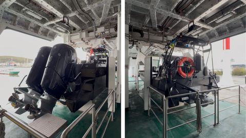 Lanchas a bordo del��Duque de Ahumada�