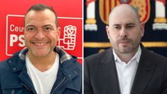 El jefe de gabinete de la Delegaci�n del Gobierno en Ceuta, Gonzalo Sanz, y el delegado del Gobierno en Ceuta, Miguel �ngel P�rez Triano
