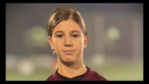 La futbolista lalinense Nayara Taboada Montoto.