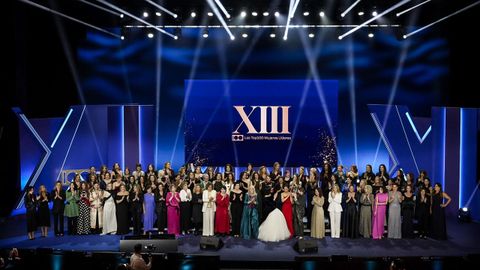 Acto de reconcimiento a las consideradas�Top 100 Mujeres L�deres de Espa�a, entre ellas, la presidenta del Celta, Mari�n Mouri�o.