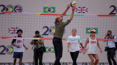 El prncipe Guillermo de Inglaterra, de visita oficial en Brasil