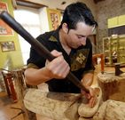 Geada, no museo que tivo m�is dunha d�cada en Mondo�edo. 